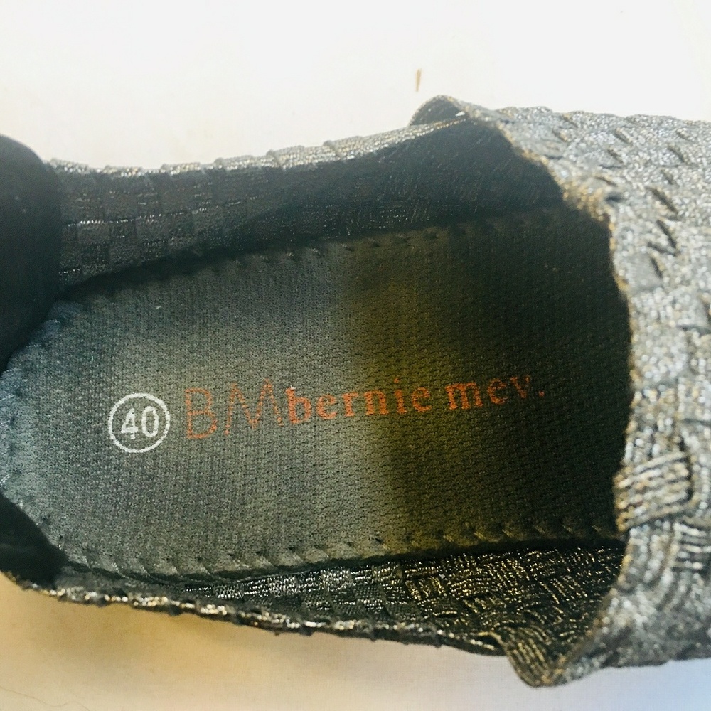 S O L D - Bernie Mev Grey & Black Slip On Shoe. - Picture 2 of 2